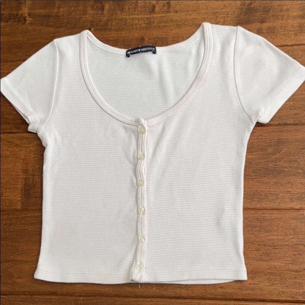 pink striped crop top